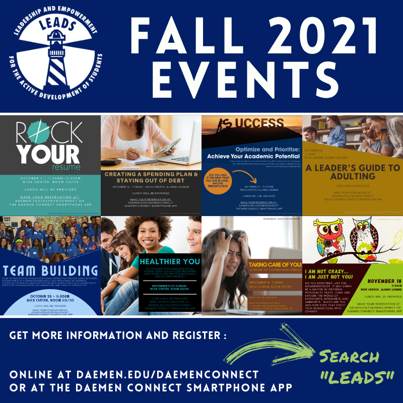 LEADS Fall 2021 Events Collage