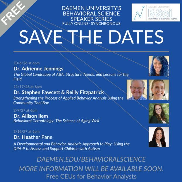 Save the Date for Behavioral Science Speaker Series