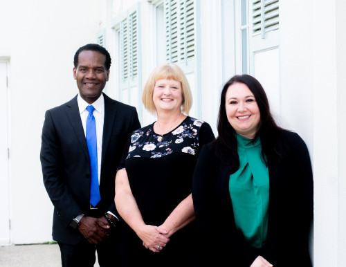 Career Services Staff: Lamark Shaw, Michelle Thompson, and Tiffany Dillon