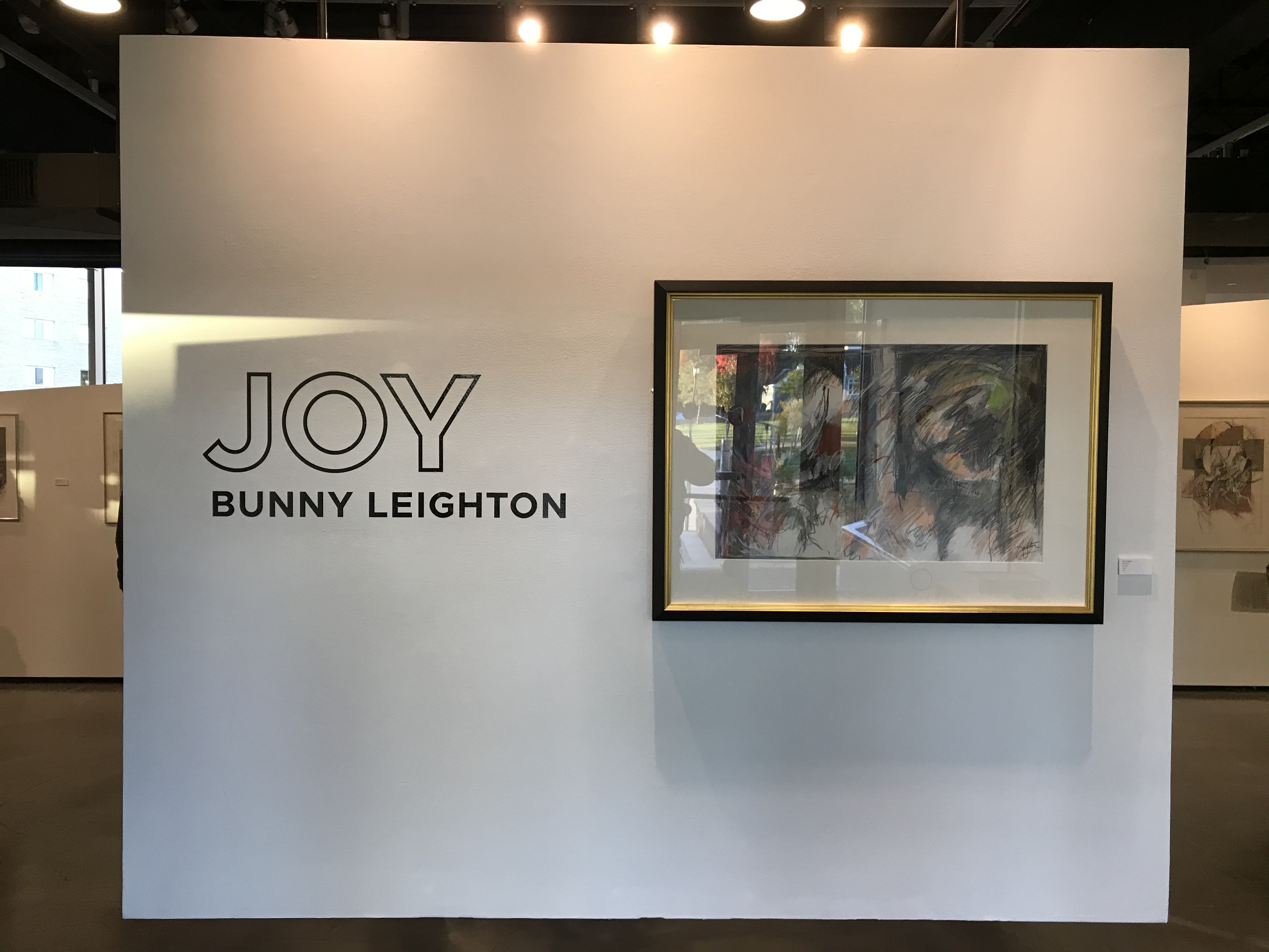 Joy: Bunny Leighton Gallery sign
