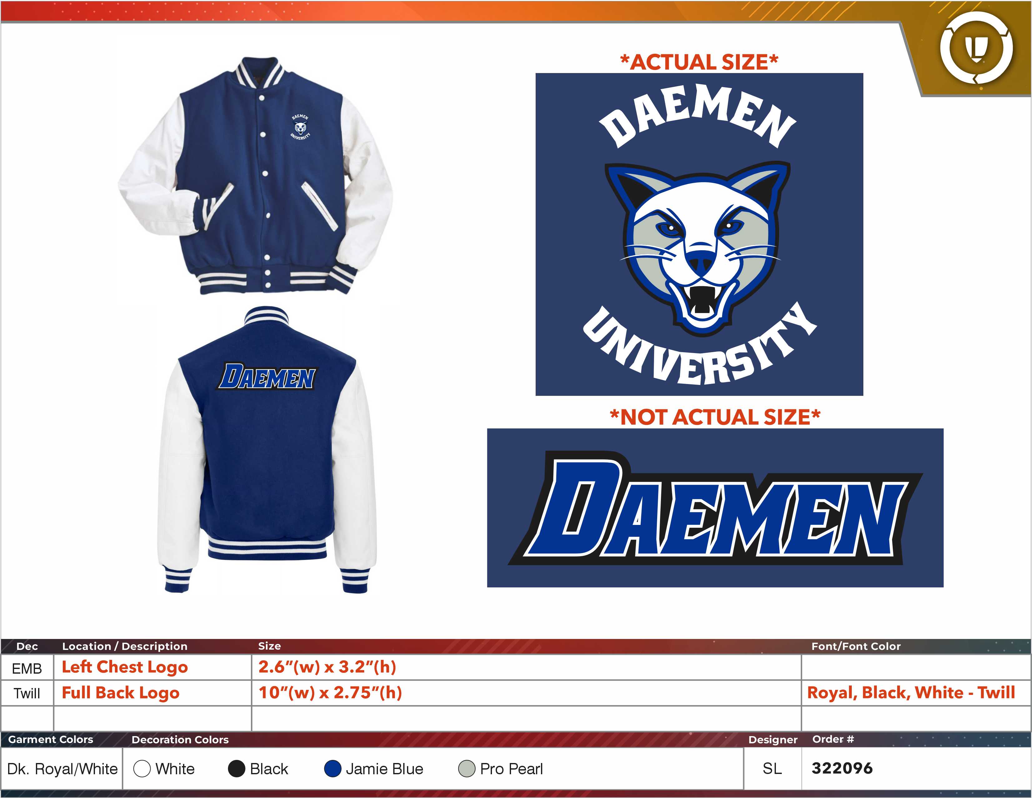 Varsity Jacket Option #1