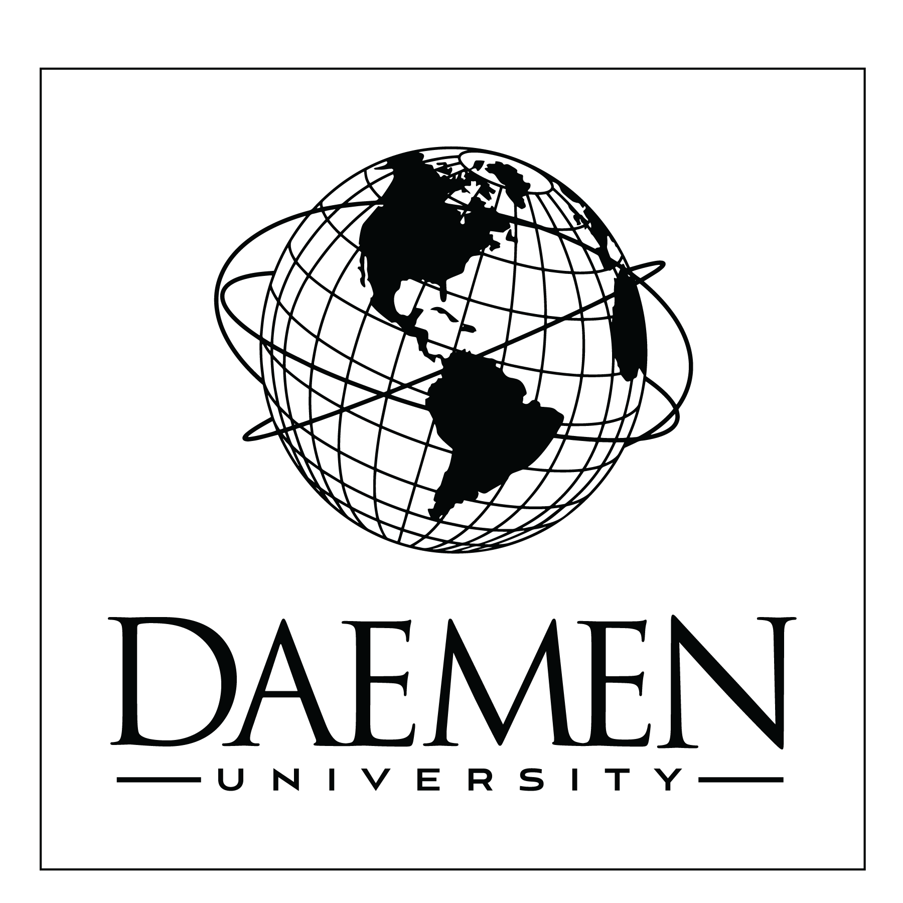 Daemen globe logo