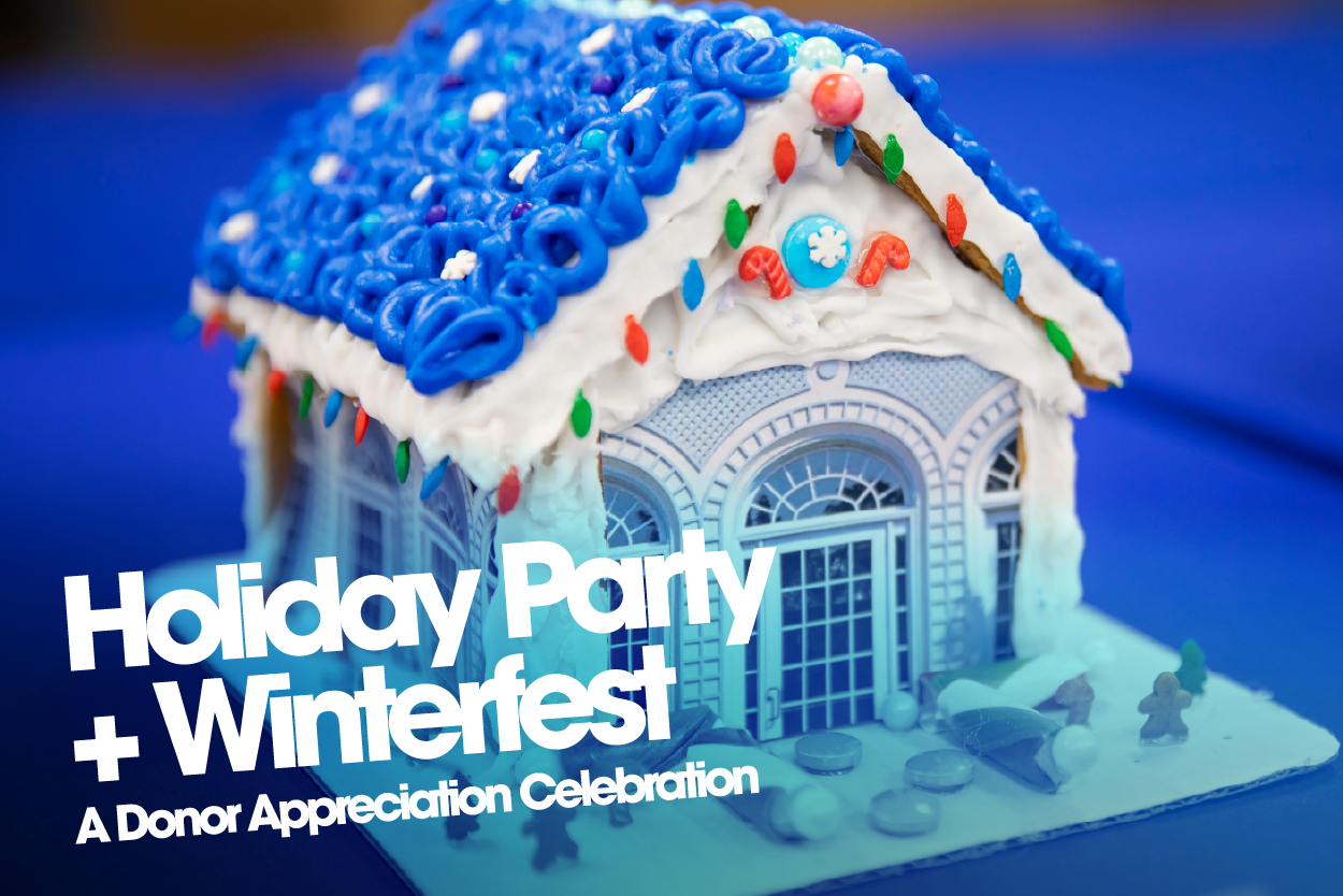 Holiday Party - Rosary Hall Gingerbread house