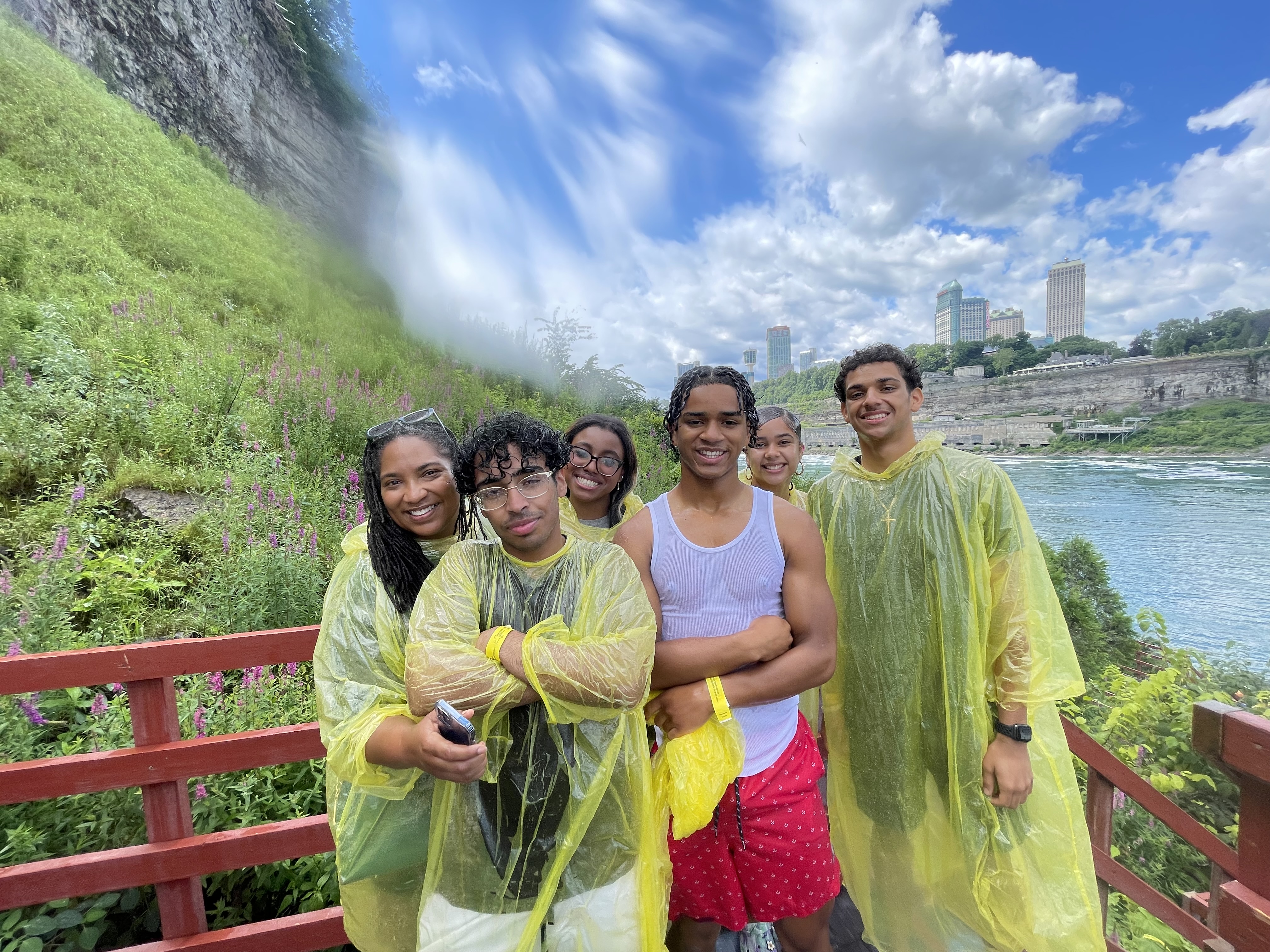 Students at Niagara Falls Cave of the Winds
