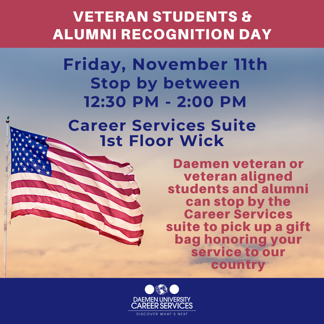 Veteran's Day Recognition, Friday, November 11th