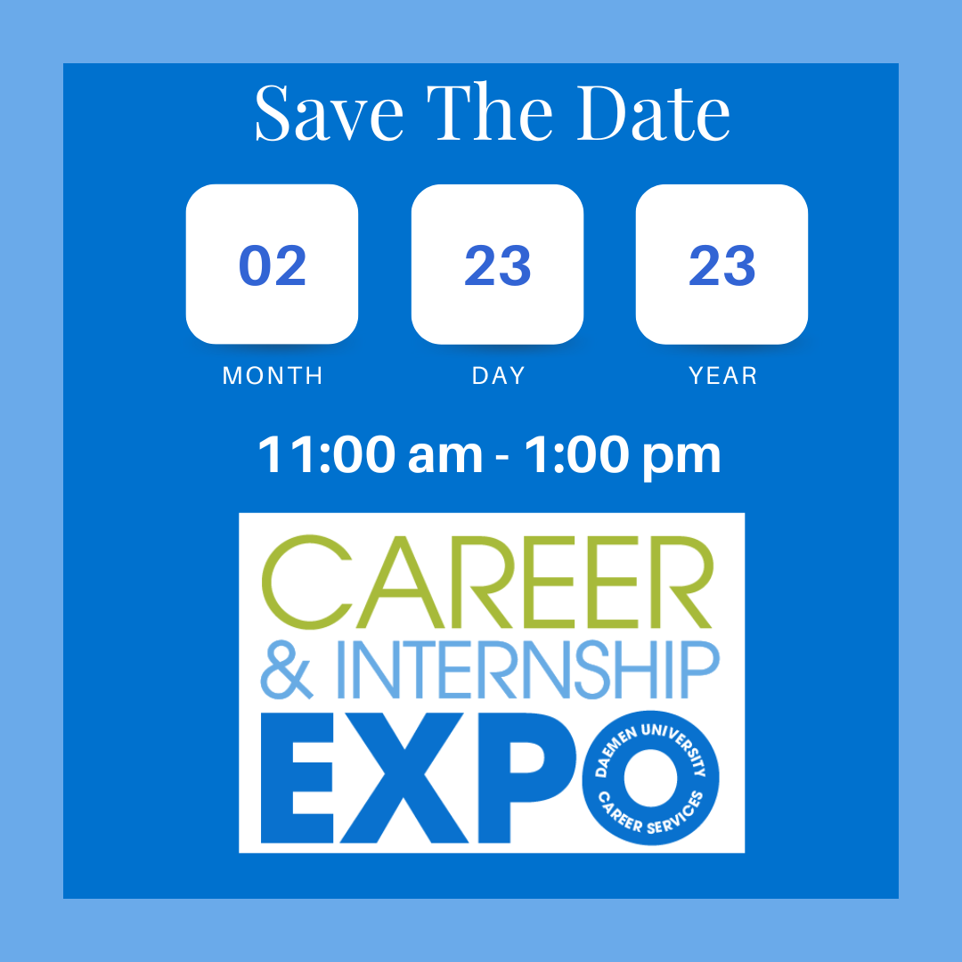 Save the Date for the 2/23/23 Career & Internship Expo