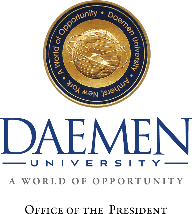 President's Office Seal; Golden version of Daemen University Seal