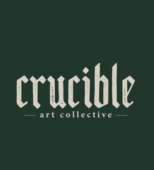 The Crucible Art Collective logo, green 