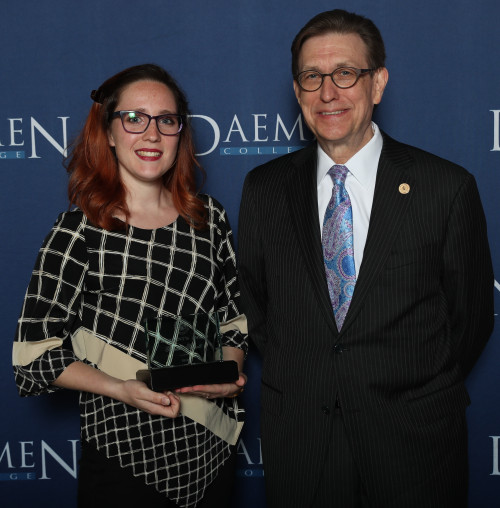 Award Recipient with Daemen College President