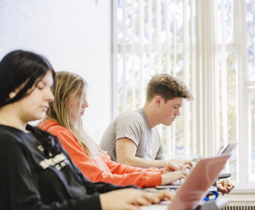 students in class