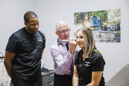 Students in a Dr office 