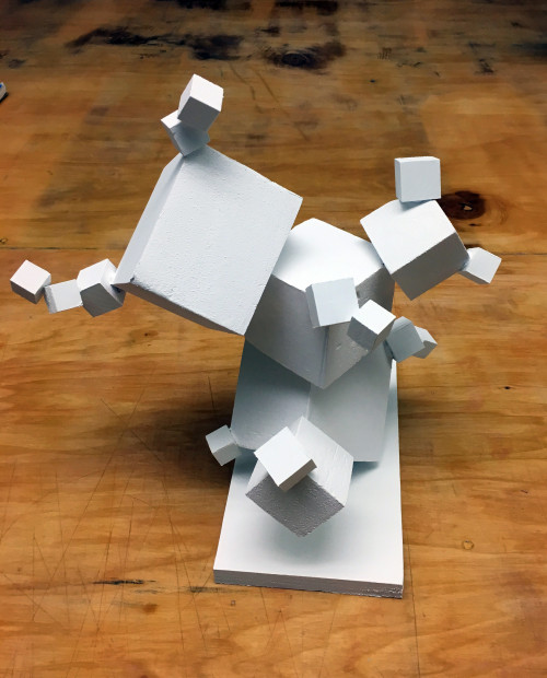 Brianne Nightingale cube sculpture